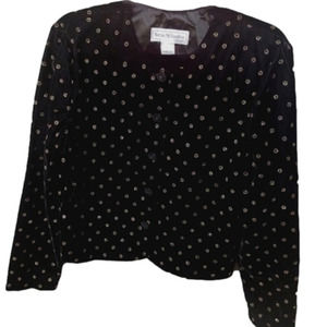 Norton McNaughton Black Jacket with Gold Accents